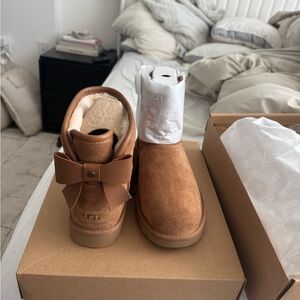 UGG Brown Boots with Bow